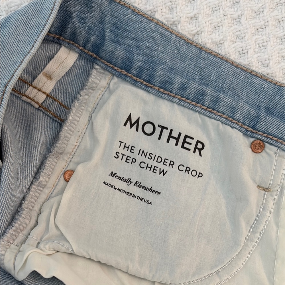 MOTHER Light Blue Ankle & Cropped Jeans - Picture 7 of 7